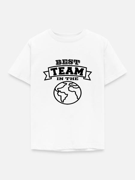 TEAM - Kinder T-Shirt - Weiß