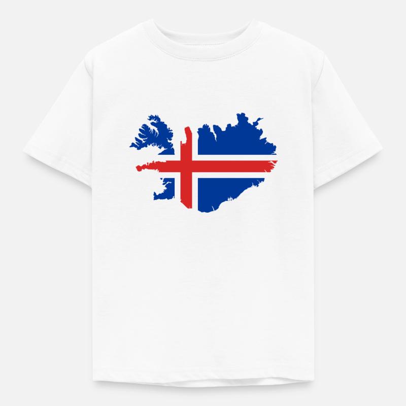 Island - Kinder T-Shirt - Weiß