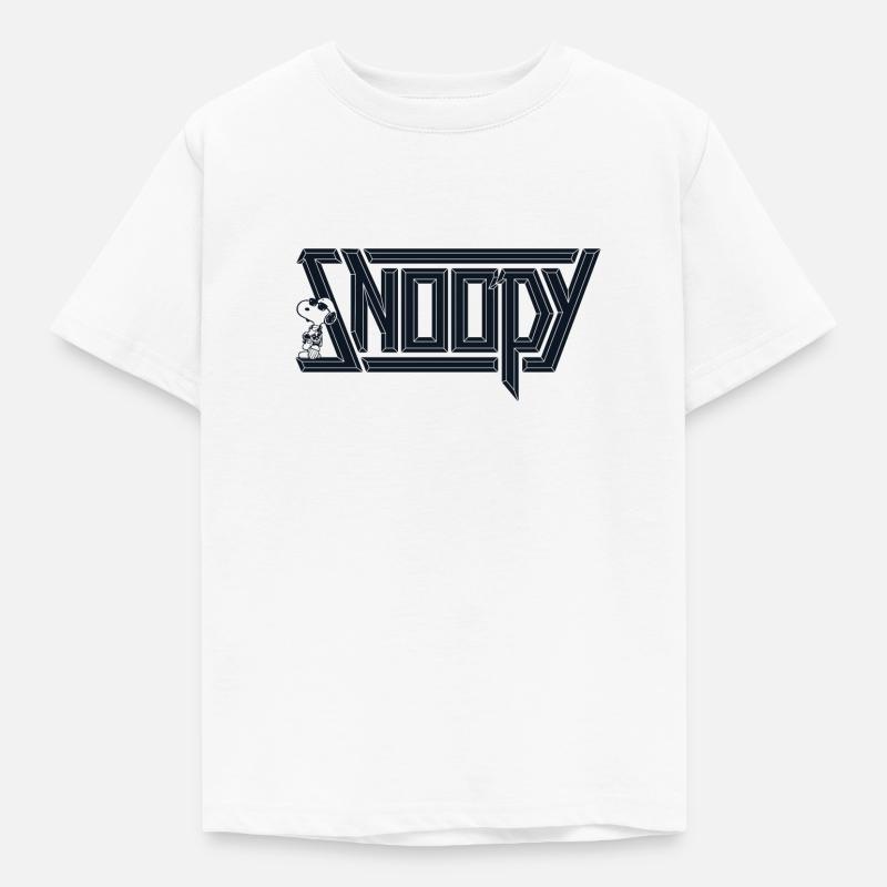 Peanut's Snoopy Cool-logo - T-skjorte for barn - hvit