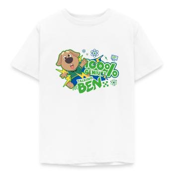 Talking 100% Genius - Kids' T-Shirt - white - Front - AI Model Kid Male (0cm)