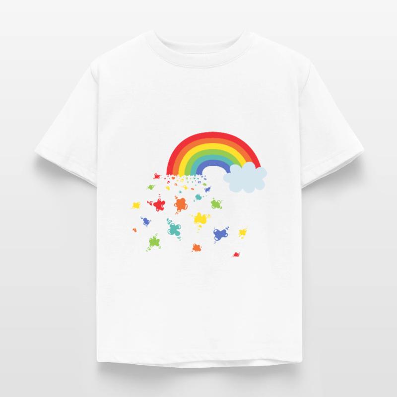 Arcobaleno e macchie di colore Maglietta per bambini