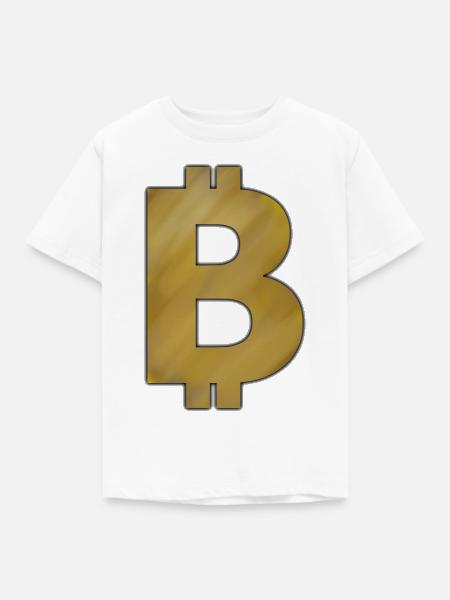 Bitcoin BTC - Kinder T-Shirt - Weiß