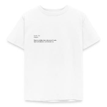 Definition Schulkind - Kinder T-Shirt - Weiß - Vorne - AI Model Kid Male (0cm)