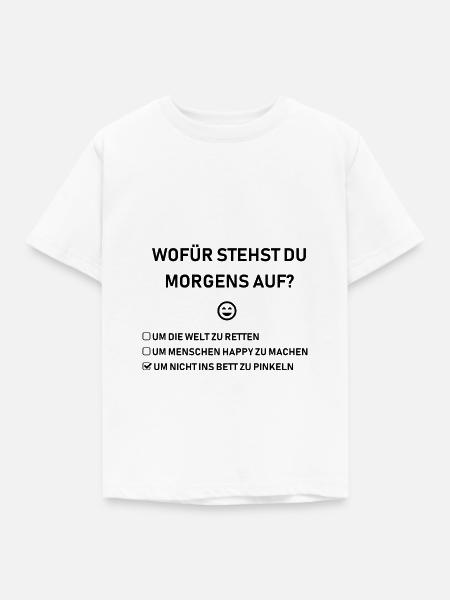 Lustige Sprüche - Kinder T-Shirt - Weiß