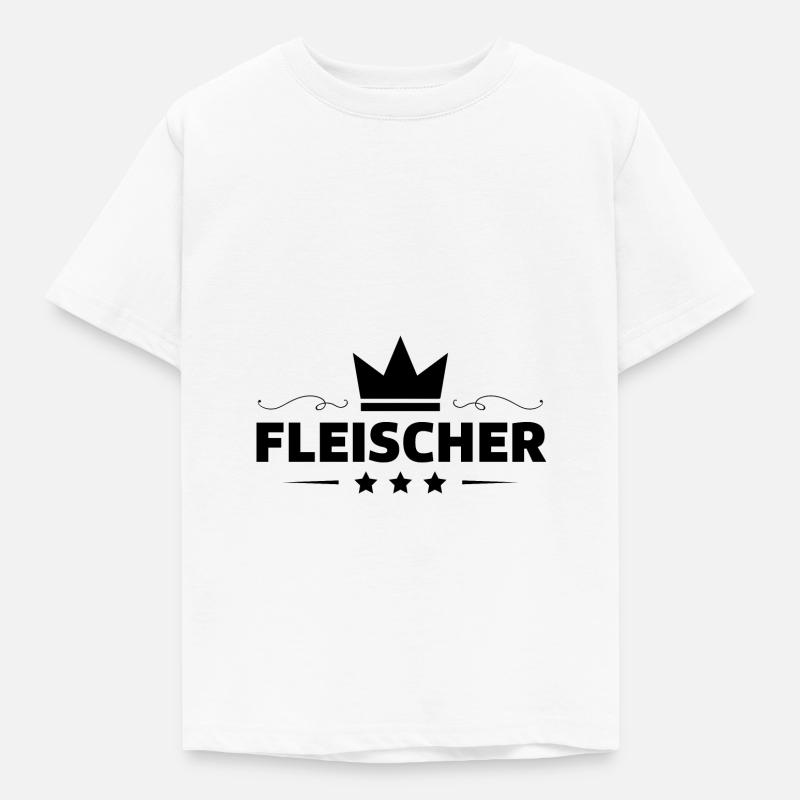 Fleischer Beruf - Kinder T-Shirt - Weiß