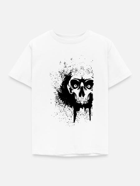 Schädel - Kinder T-Shirt - Weiß