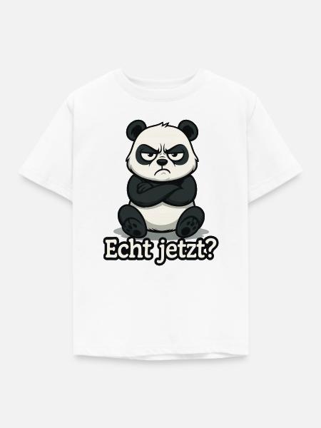 Panda Echt Jetzt? - Kinder T-Shirt - Weiß