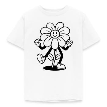 Blume - Kinder T-Shirt - Weiß - Vorne - AI Model Kid Male (0cm)