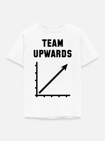 Team Aufwärts (Erfolg / Fortschritt / Schwarz) - Kinder T-Shirt - Weiß