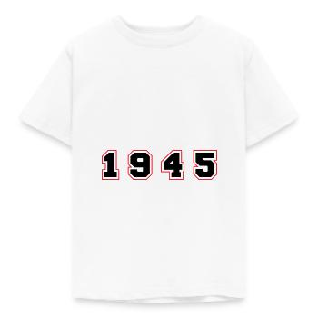 1945 Jahr Zahl - Kinder T-Shirt - Weiß - Vorne - AI Model Kid Male (0cm)