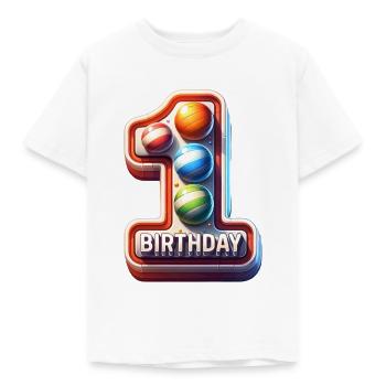 1 - Kids' T-Shirt - white - Front - AI Model Kid Male (0cm)