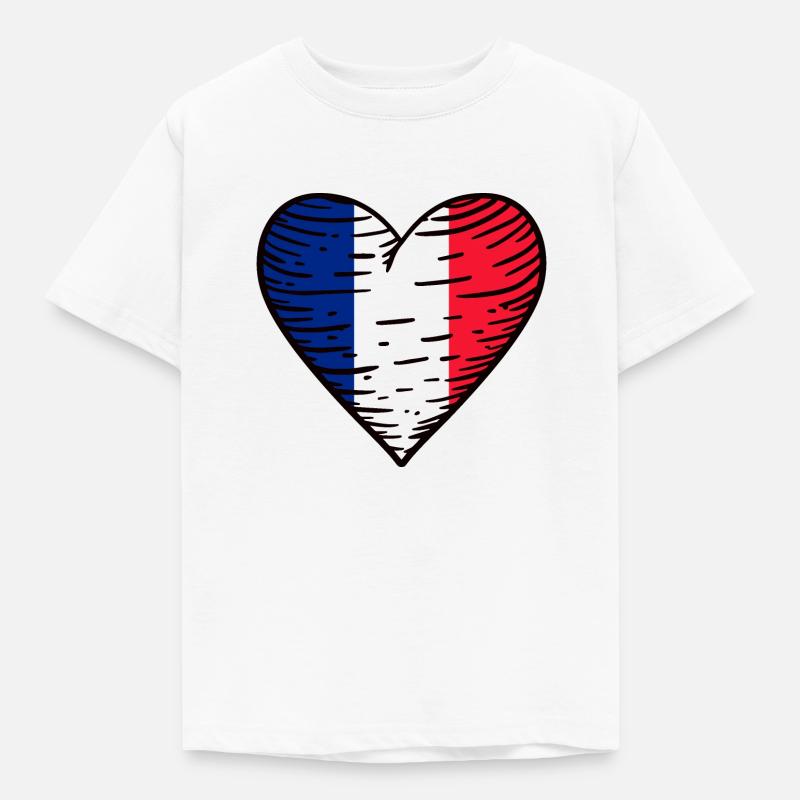 Drapeau français Drapeau Français Drapeau - T-shirt Enfant - blanc