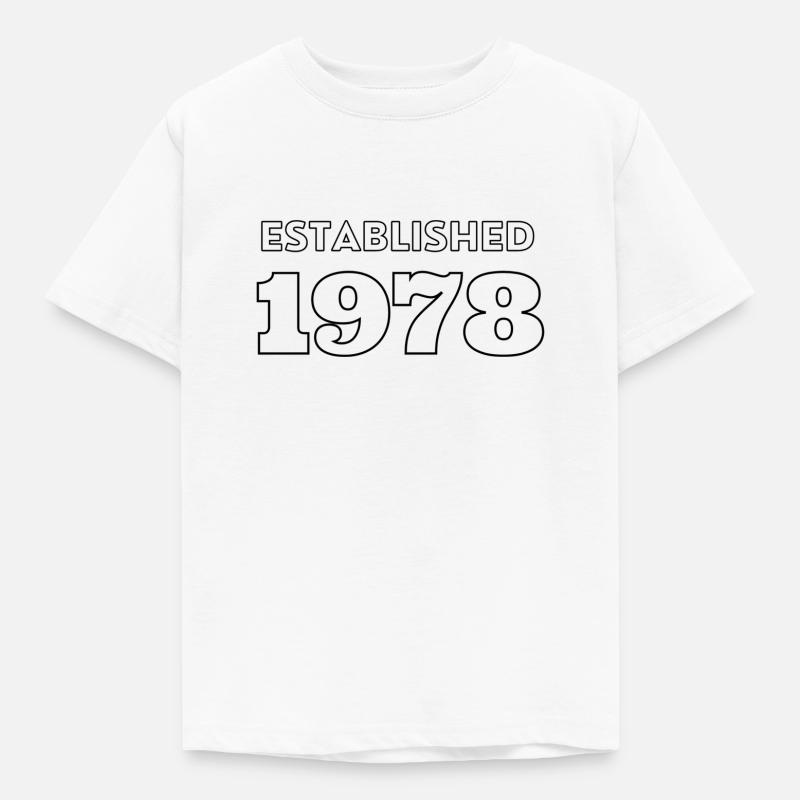 Established 1978 - Kinder T-Shirt - Weiß