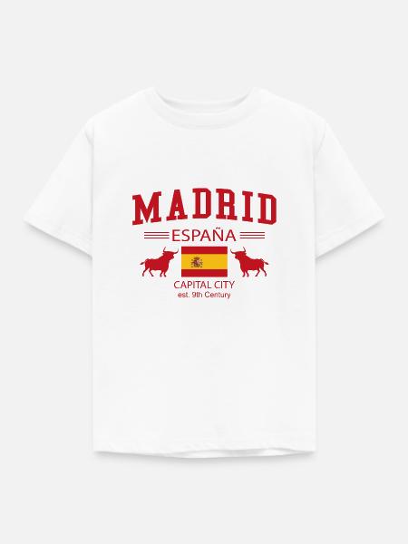 Madrid - Kinder T-Shirt - Weiß