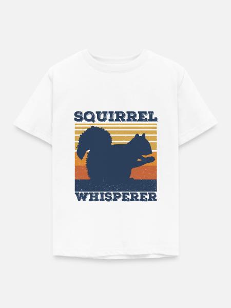 Eichhörnchen - Kinder T-Shirt - Weiß