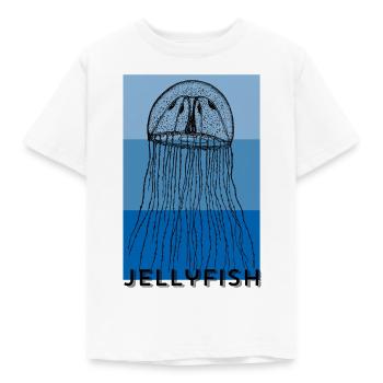 trendy jellyfish - multicolored - Kids' T-Shirt - white - Front - AI Model Kid Male (0cm)
