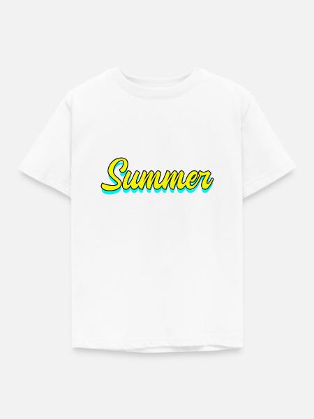 Summer Sommer - Kinder T-Shirt - Weiß