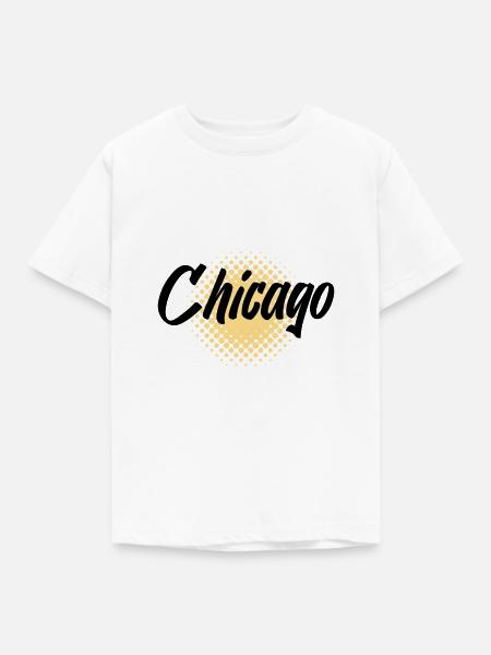 Chicago - Kinder T-Shirt - Weiß