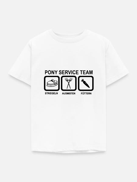 Pony - Kinder T-Shirt - Weiß