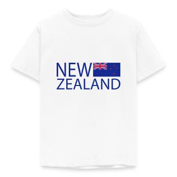 New Zealand - Kinder T-Shirt - Weiß - Vorne - AI Model Kid Male (0cm)