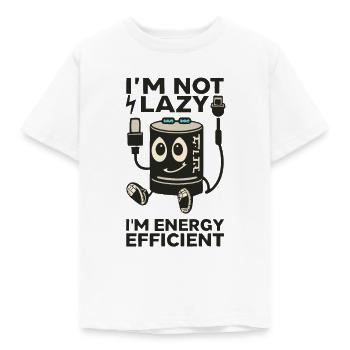 Ich bin nicht faul - Kinder T-Shirt - Weiß - Vorne - AI Model Kid Male (0cm)