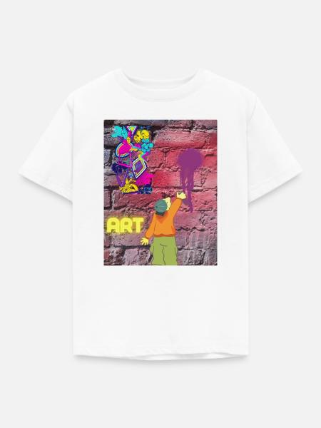 Graffiti ART - Kinder T-Shirt - Weiß