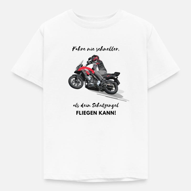 Motorrad Art - Kinder T-Shirt - Weiß