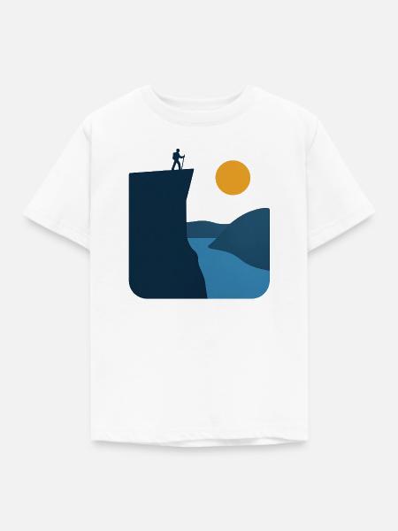 Preikestolen – Norwegisches WahrzEichen - Kinder T-Shirt - Weiß
