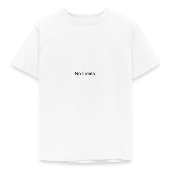 Keine Grenzen. - Kinder T-Shirt - Weiß - Vorne - AI Model Kid Male (0cm)