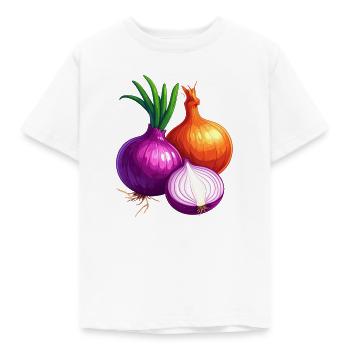 Oignons - T-shirt Enfant - blanc - Devant - AI Model Kid Male (0cm)