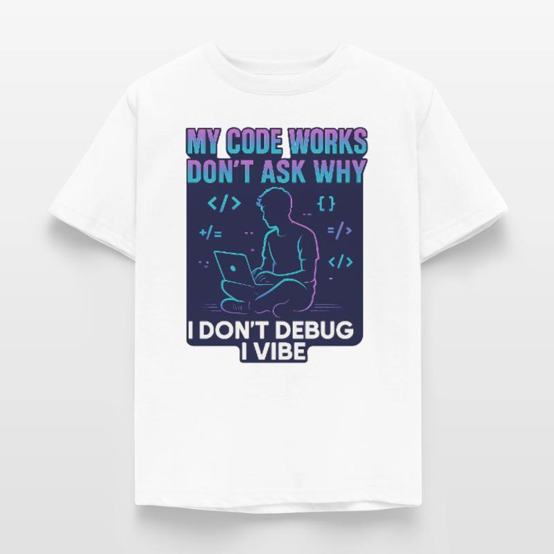 My Code Works Don't Ask Why – Funny Programming Kids' T-Shirt