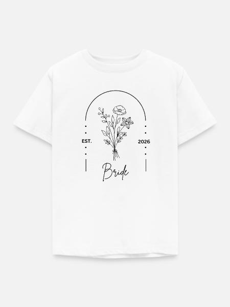 JGA Bride 2026 - Kinder T-Shirt - Weiß