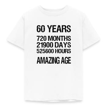 60 YEARS - Kids' T-Shirt - white - Front - AI Model Kid Male (0cm)