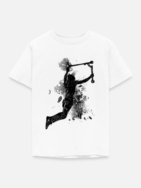 Freestyle-Roller - Kinder T-Shirt - Weiß