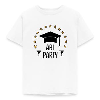 Abi Party Schulabschluss Bestanden Abitur Hut - Kinder T-Shirt - Weiß - Vorne - AI Model Kid Male (0cm)