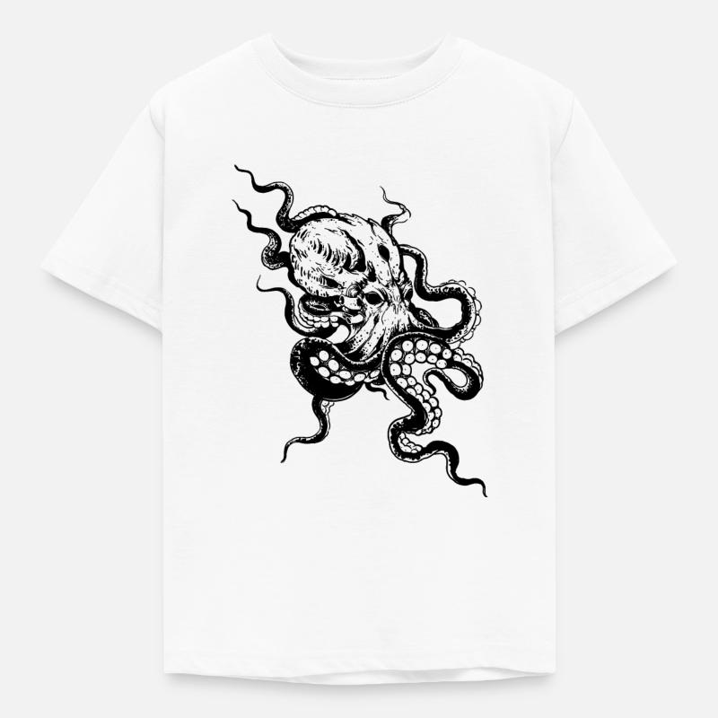 KRAKE - Kinder T-Shirt - Weiß