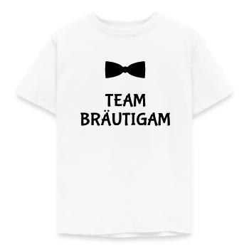 Team Bräutigam - Kinder T-Shirt - Weiß - Vorne - AI Model Kid Male (0cm)