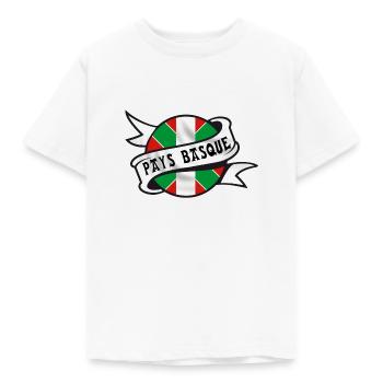 Pays Basque - T-shirt Enfant - blanc - Devant - AI Model Kid Male (0cm)