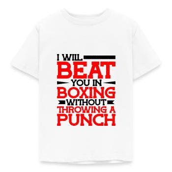 vous battra en boxe sans lancer un coup de poing - T-shirt Enfant - blanc - Devant - AI Model Kid Male (0cm)
