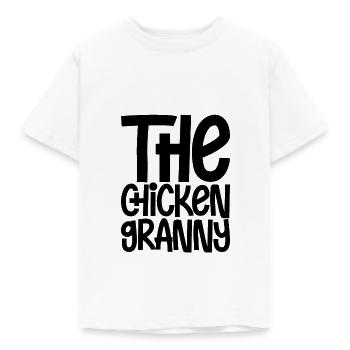 The Chicken Granny - Kinder T-Shirt - Weiß - Vorne - AI Model Kid Male (0cm)