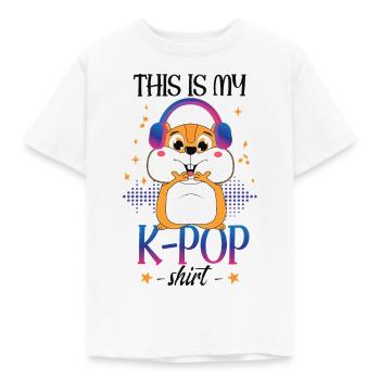 Hamster K-Pop Südkoreanische Popmusik - Kinder T-Shirt - Weiß - Vorne - AI Model Kid Male (0cm)