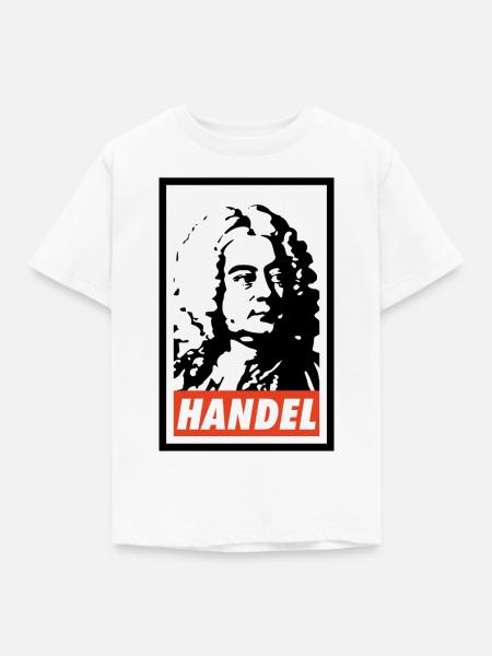 Georg Friedrich Händel - Kinder T-Shirt - Weiß