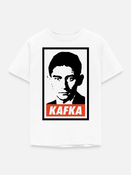 Franz Kafka - Kinder T-Shirt - Weiß