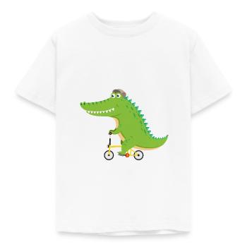 Crocodile - Crocodile - Cadeau d'anniversaire pour enfants - T-shirt Enfant - blanc - Devant - AI Model Kid Male (0cm)