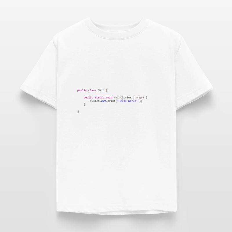 Java Hello World! Geschenkidee Kinder T-Shirt