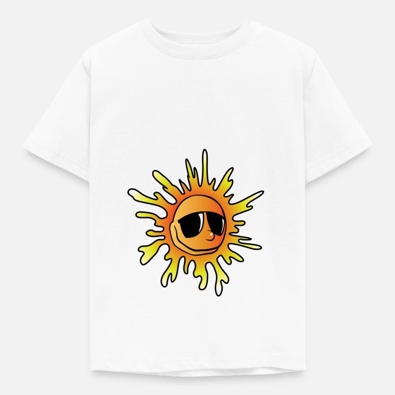 Sun comic - Kids' T-Shirt - white