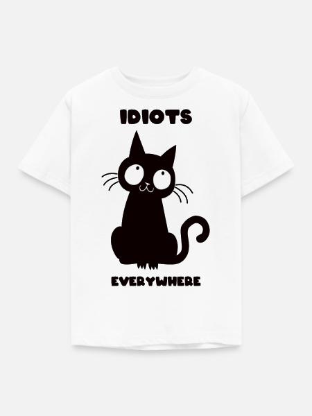 Idiots - Kinder T-Shirt - Weiß