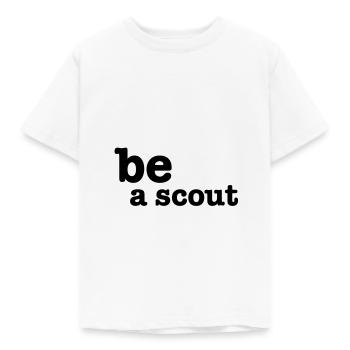 be a scout - Kinder T-Shirt - Weiß - Vorne - AI Model Kid Male (0cm)