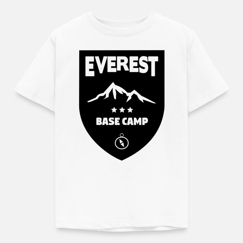 Mount Everest Basecamp - Kids' T-Shirt - white