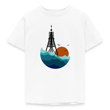 Bake n Sea - Kinder T-Shirt - Weiß - Vorne - AI Model Kid Male (0cm)